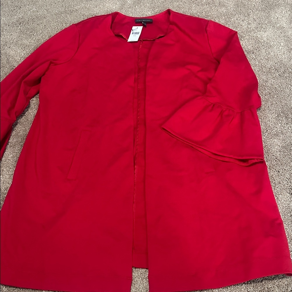 Lane Bryant Vibrant Red Jacket - Picture 2 of 5